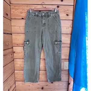 Vervet Los Angeles Olive Green Cargo Pants Straight Leg Utility Size 30